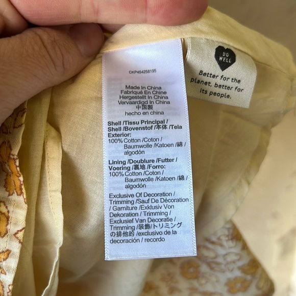 Madewell Eyelet Trim Tiered Mini Dress 🌼 Size Medium - Picture 9 of 11